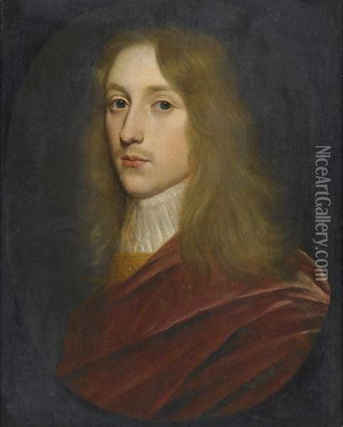 Portrait Of A Gentleman, Said To Be Prince Rupert Of The Rhine Oil Painting - Gerrit Van Honthorst