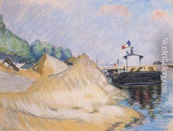 Les Quais De La Seine A Paris Oil Painting - Armand Guillaumin