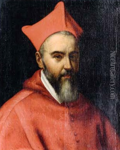 Portrait D'un Cardinal Oil Painting - Scipione Pulzone