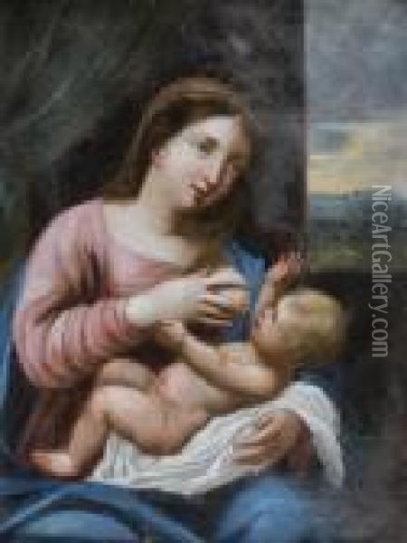 Vierge A L'enfant Oil Painting - Jacques De Stella