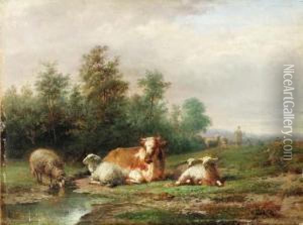 Lebret, F. Oil Painting - Frans Lebret
