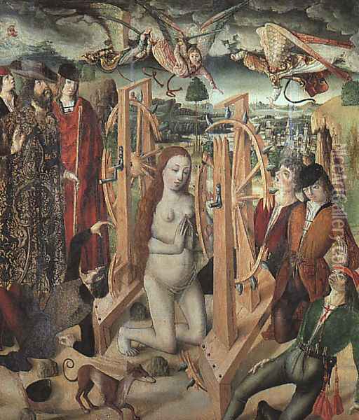 The Martyrdom of Saint Catherine Oil Painting - Fernando Gallego
