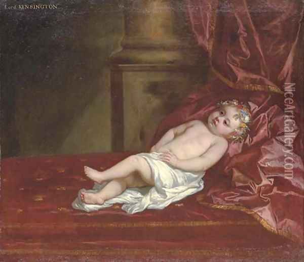 Portrait of a child, identified as Lord Kensington Oil Painting - Sir Peter Lely