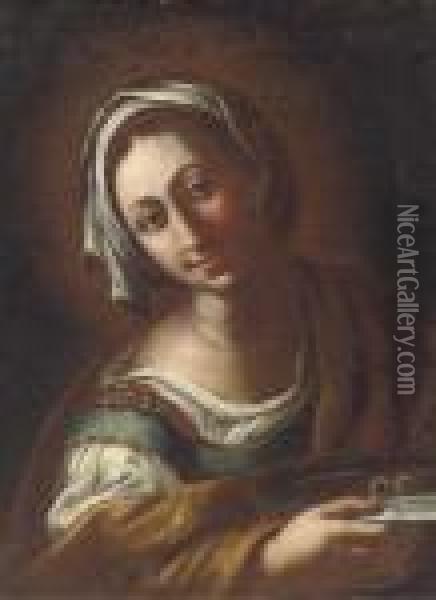Saint Lucy Oil Painting - Antonio Amorosi