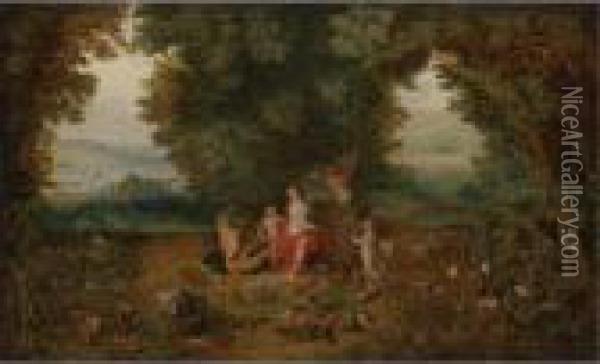 Allegory Of Earth Oil Painting - Jan Brueghel the Younger