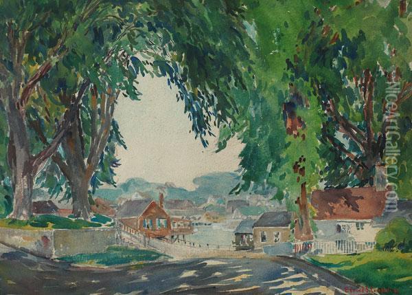 C.1947; Watercolor, 14 Oil Painting - S(chureman) Calhoun
