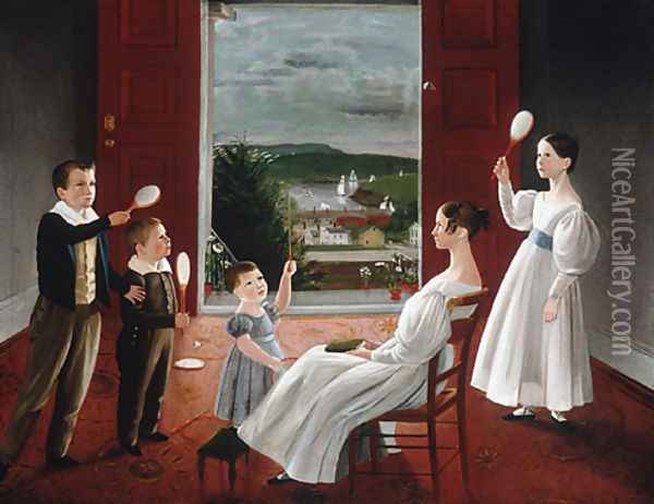 The Children of Nathan Starr Oil Painting - Ambrose Andrews