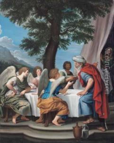 Abramo Servito Dagli Angeli Oil Painting - Francesco Albani