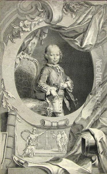 Portrait Of A Noble Boy Oil Painting - Jacobus Houbracken