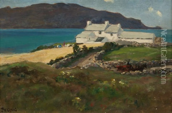 House By The Shore, Port-na-blash Oil Painting - James Humbert Craig