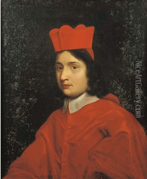 Ritratto Del Cardinale Sigismondo Chigi Oil Painting - Giovanni Battista Gaulli