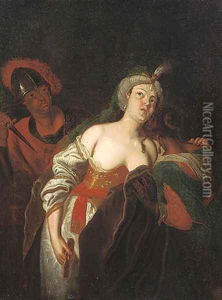 The Rape of Lucretia Oil Painting - Jacob Toorenvliet