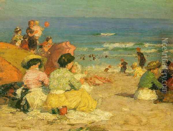 A Day at the Beach I Oil Painting - Edward Henry Potthast