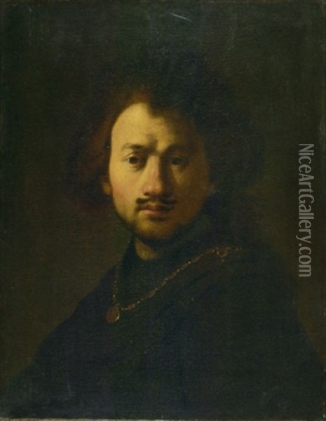 Bildnis Des Malers Rembrandt Harmensz Van Rijn Oil Painting - Isaac De Joudreville