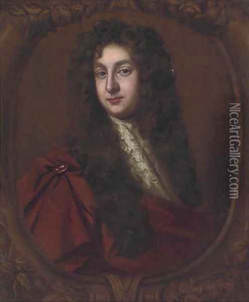 Portrait of John, Baron Cutts of Gowran (1661-1707) Oil Painting - William Wissing or Wissmig