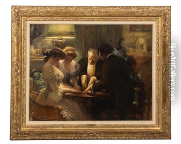 The Seance, 1906 Oil Painting - Albert Guillaume