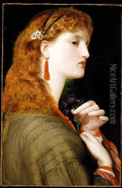 May Margaret Oil Painting - Anthony Frederick Sandys