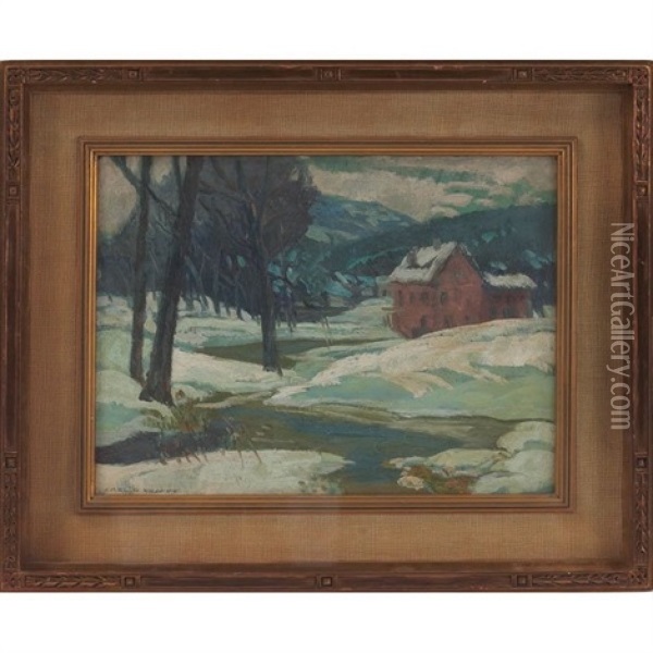 Snowbound Oil Painting - Carl Rudolph Krafft