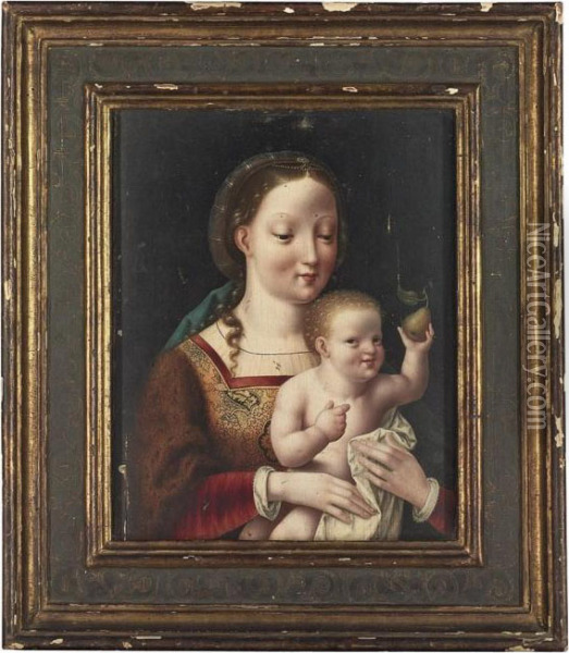 The Holy Virgin And Child Oil Painting - Joos Van Cleve