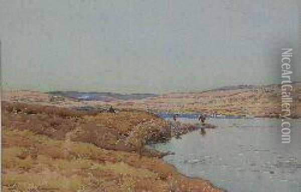 On The Naver , Sutherland Oil Painting - George Houston