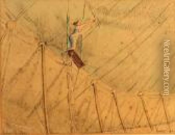 The Trapeze Artist - Mademoiselle Alexis Oil Painting - Walter Richard Sickert