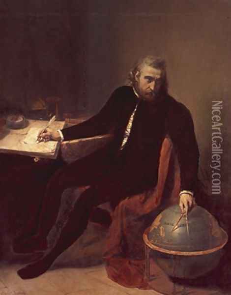 Christopher Columbus Oil Painting - Emile Lassalle