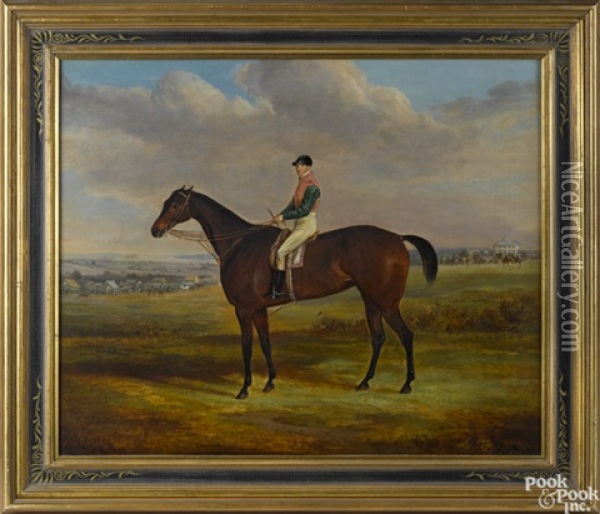 Jockey On Horseback Oil Painting - William Webb