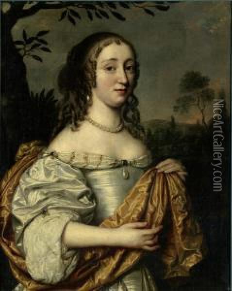 Portrait Of A Lady Oil Painting - Pieter Nason