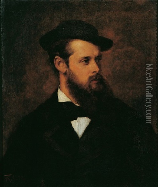 Bildnis Max Muller (1849-1910) Oil Painting - Ferdinand Keller