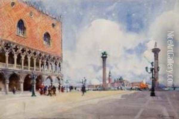 Palazzo Ducale Oil Painting - Gian Luciano Sormani