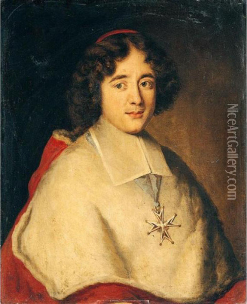 Portrait Of Cardinal De Bouillon Oil Painting - Jacob Ferdinand Voet
