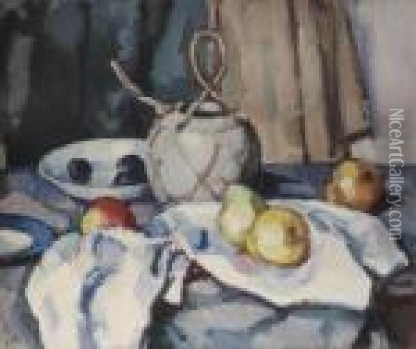 The Ginger Jar Oil Painting - Samuel John Peploe