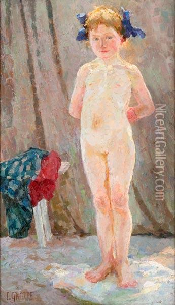Bambina Oil Painting - Johanna Luise Groppe