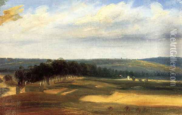 The Vallee de la Bievre near Paris Oil Painting - Etienne-Pierre Theodore Rousseau