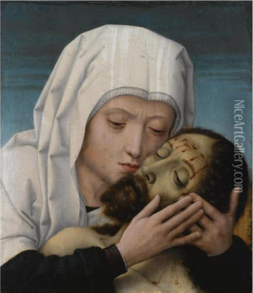 The Pieta Oil Painting - Gerard David