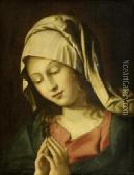 Mary Praying Oil Painting - Giovanni Battista Salvi