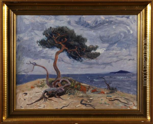 Tallen, Oland Oil Painting - Oscar Hullgren