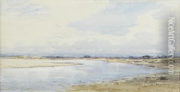 On The Estuary Oil Painting - David West
