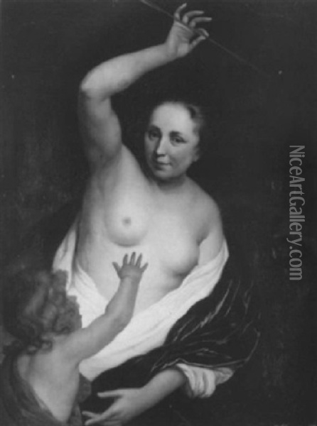Venus Et Cupidon Oil Painting - Bartholomeus Van Der Helst