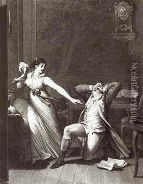 Illustration from The Sorrows of Werther Oil Painting - Jean-Michel Moreau