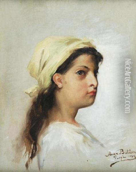 Dziewczyna W Chuscie Oil Painting - Anna Bilinska-Bohdanowicz