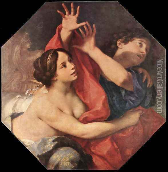 Joseph and Potiphar's Wife 1678-80 Oil Painting - Carlo Cignani
