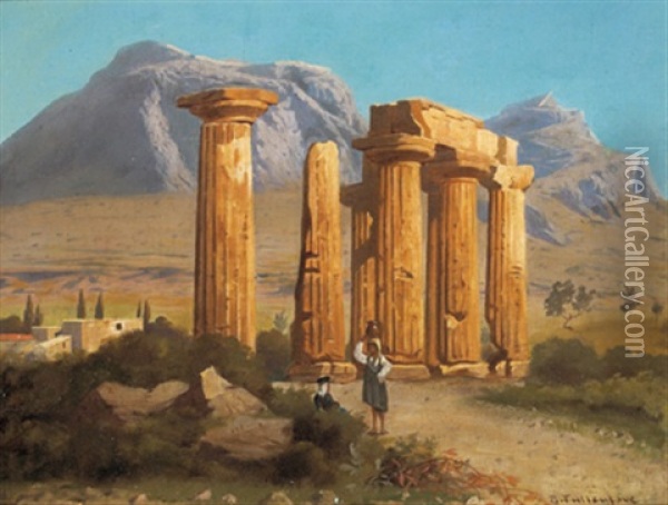 Korinth Oil Painting - John Fulleylove