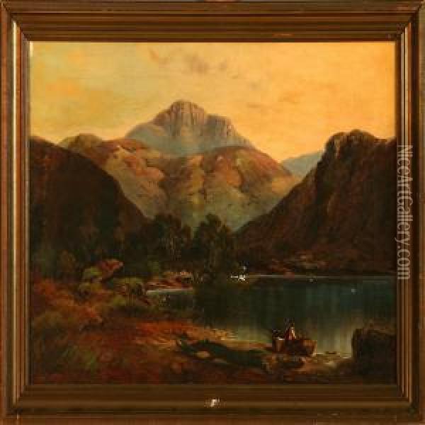 View From Loch Lomond Oil Painting - Bartholomew Smith