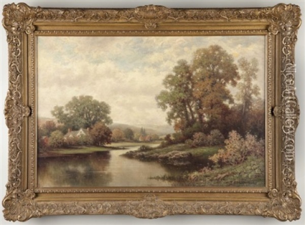 Landscape Oil Painting - Milton H. Lowell