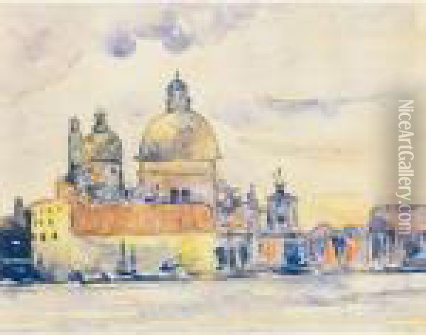 L'eglise De La Salute, Venise Oil Painting - Henri Edmond Cross