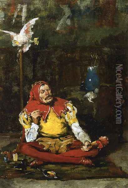 The King's Jester Oil Painting - William Merritt Chase