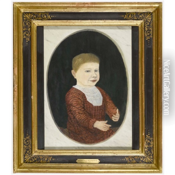 Portrait D'un Bebe Oil Painting - Henri Rousseau