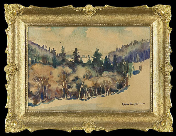 Mountain Landscape Oil Painting - Stefan Filipkiewicz