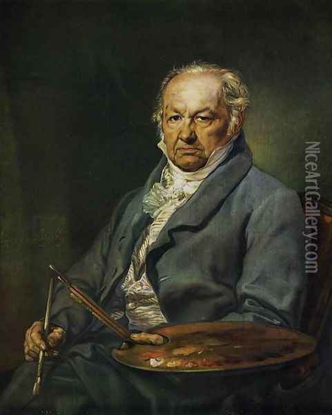 The Painter Francisco de Goya 1826 Oil Painting - Vincente Lapez Y Portana